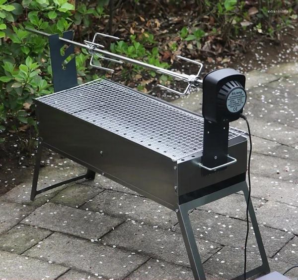 Cuisine Storage Barbecue Oven Home Automatic Roast Gath of Lamb Rack Rotary Rotary Chercoal Outdoor Basywer Tool Field Grill