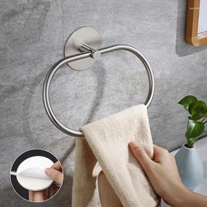 Keuken opslag bad handdoek ringen roestvrijstalen houder voor badkamer muur gemonteerd zwart zilveren kleur hanger woning decor b03e