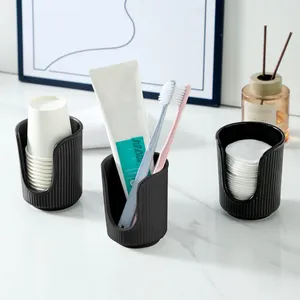 Keuken opslag badkamer cup dispenser heldere mondwater houder klein papier voor ijdelheid aanrecht make -uptafel