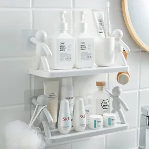 Keukenopslag Badkamer Muurhangend rek Shampoo Zeep Cosmetische organisator Standhouder Kruiden Potten Woondecoratie Opbergruimte