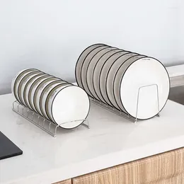 Keuken opbergkom Dish Rack Roestvrijstalen afvoer Huis Huisveerling Bekleed Bord Organizer Accessoires