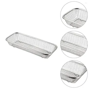 Cuisine de rangement Cabilock Ustensile en acier en acier inoxydable Cutlery Mesh Tray Ustensiles Organisateur de tiroir d'armoire d'argenterie