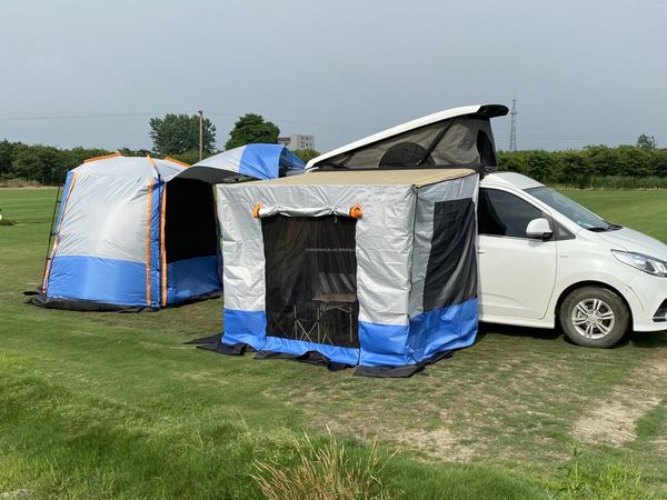 Cuisine stockage Camping famille tente en toile imperméable Glamping tentes extérieures