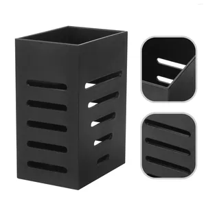 Cuisine de rangement porte-baguettes Organisateur de lave-vaisselle de baril suspendu à cage de cage de cage de table (double grille (noir mat))