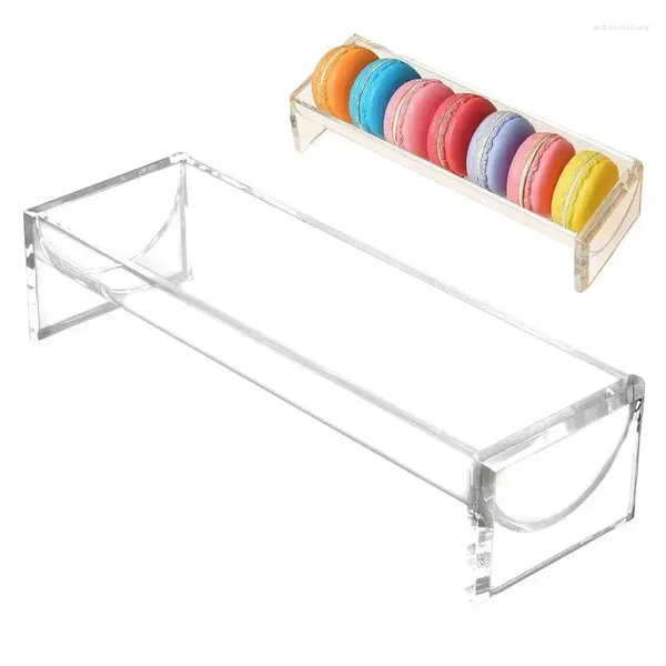 Plateau de cracker transparent de rangement de cuisine pour servir les plateaux de support rectangulaires