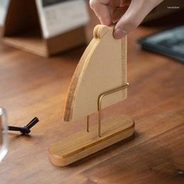 Contexte de filtre à café de rangement de cuisine pour 60 Hands Drip Paper Dispentier V Frame en bois massif du support à domicile