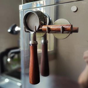 Keukenopslag Koffiehandvat Hangerrek voor espressomachine Wandmontage Zelfklevende bodemfilterhouderplank