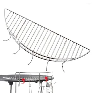 Supports de refroidissement de stockage de cuisine pour la cuisson, grille métallique en demi-cercle, cuisson voyage pique-nique Camping randonnée