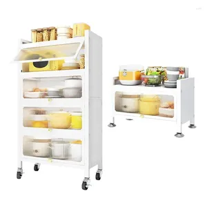 Support de fissure de stockage de cuisine avec le mobile multifonctionnel multicouche de plancher de porte d'armoire