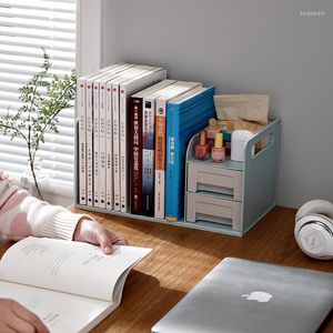 Keukenopslag creatief boekstandaard Desktop multifunction bookshelf rack kantoor lade bestand plankhouder voor schoolwoning