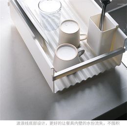 Rangement de cuisine placard créatif égouttoir bureau étanche à l'humidité plaque présentoir fer panier vaisselle
