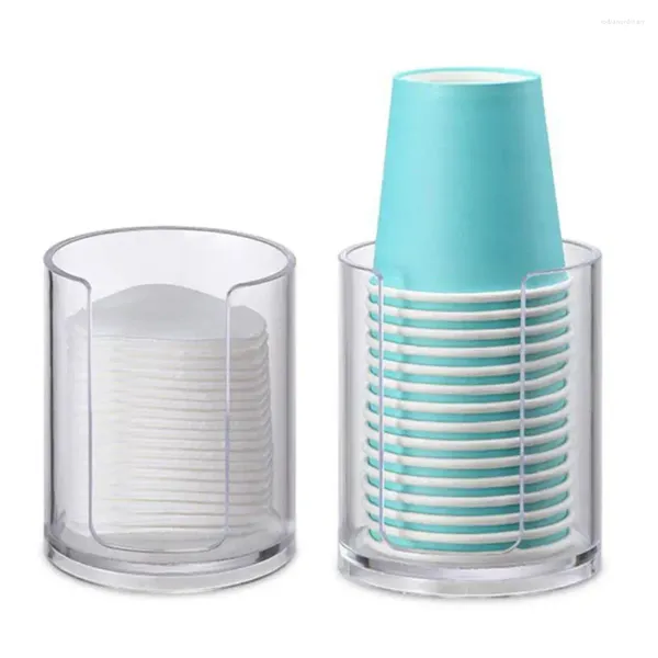 Portavasos de almacenamiento de cocina para baño, taza inastillable, dispensador de papel en forma de U, ahorro de espacio, evita enjuague bucal fácil de usar