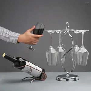 Keukenopslag Cup Rack Space Saving Upside Down Wine Stand Hangende Iron Art Simple Style Red Goblet Holder Dagelijks gebruik