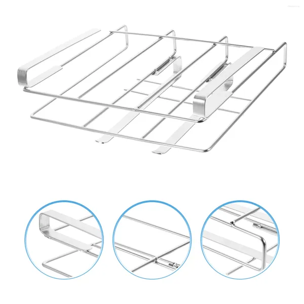 Almacenamiento de cocina, tabla de cortar, estante, alambre, organizador de utensilios para hornear, secado de acero inoxidable para tablas