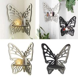 Étagère d'angle décorative en forme de papillon, rangement de cuisine, affichage de décoration murale élégant et Durable