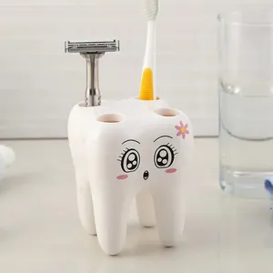 Porte-brosse à dents dentaire, rangement de cuisine, joli dessin animé, articles sanitaires