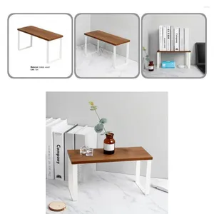 Rack de bureau de rangement de cuisine large application de table de table portable organisateur élégant étagère de base antidérapante