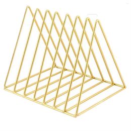 Kitchen Storage Desktop Triangular Book Stand Iron Rack Rack Gold Bibliothèque Organisateur Bibliothèque Moderne