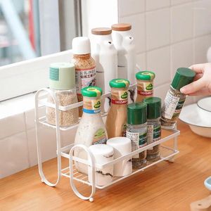 Keukenopslag dubbellaags ladder plank kruidenrek multifunctionele huishoudelijke specerijen organisator