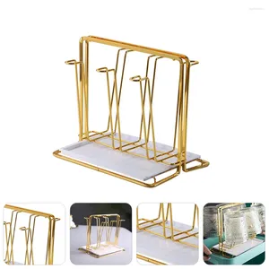 Porte-gobelet de rangement de rangeer de cuisine en hausse à l'envers de la bouteille de séchage de bouteille rack de bac en plastique créatif tasses de base portable ménage