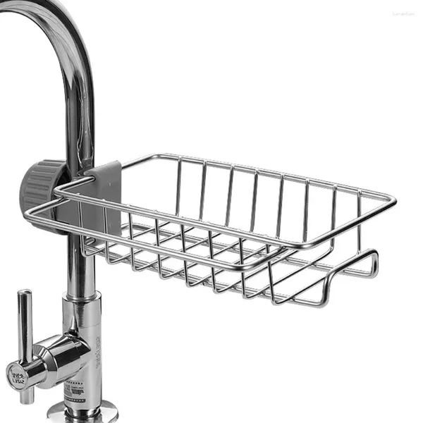 Deslenador de almacenamiento de cocina Soporte de acero inoxidable Toucet Toallel Rack Organizador de estante de estante ACCESORIOS AJUSTES