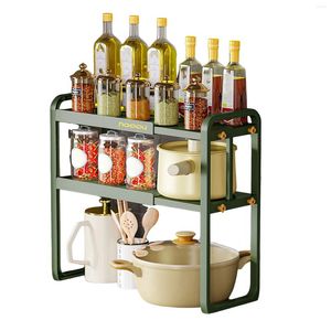 Storage de cuisine Shelt de l'armoire extensible Rack d'organisateur en métal robuste pour accessoires en conserve