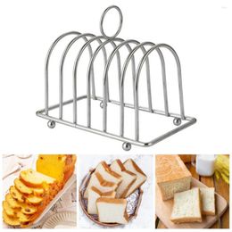 Rack de rangement de cuisine en acier inoxydable durable 6 fentes Toast Prender sans rouille