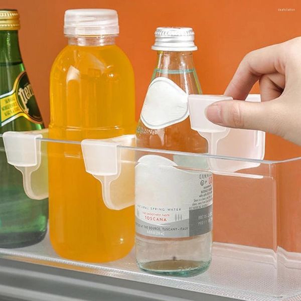 Almacenamiento de cocina Estantes para refrigerador Organizador de ajuste libre Divisor Suministros multifuncionales Universal Reutilizable para botellas Latas Bolsas Estante