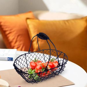 Panier de fruits et légumes, rangement de cuisine, porte-pain et légumes, décoration de maison, support en fil de comptoir pour épicerie et mariage