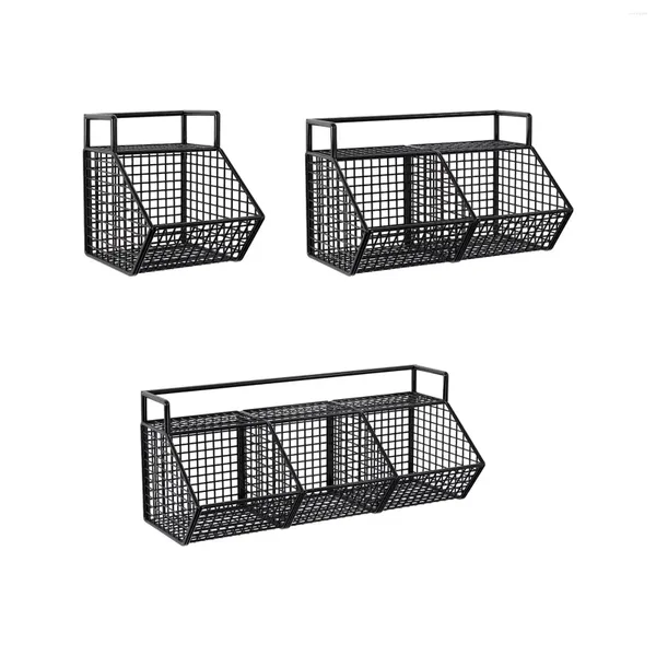 Cuisine de rangement de rangement étagère à légumes Panier d'organisateur suspendu pour le placard pour linge Craft Room RV Home