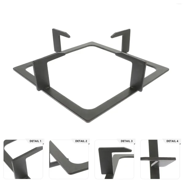 Soporte para estufa de Gas, almacenamiento de cocina, trípode, estantes para olla de leche, suministro de Wok, soporte antideslizante, dispositivos para quemadores de hierro fundido