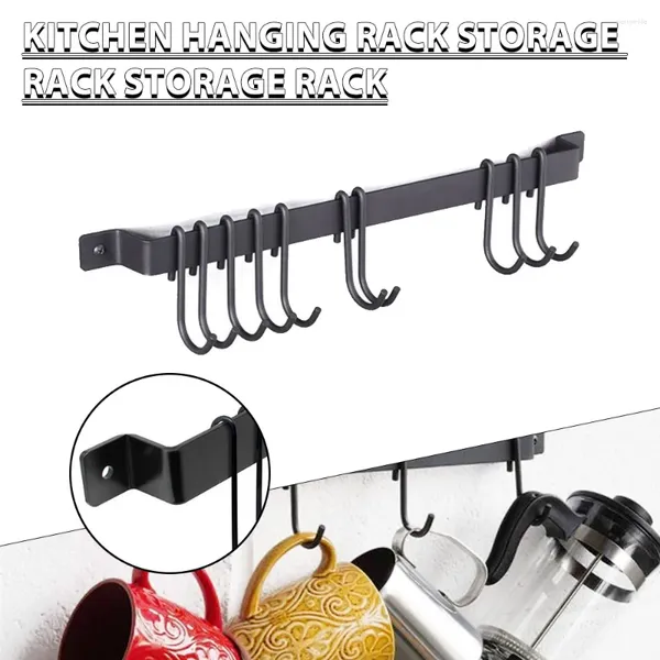 Organisateur de quincaillerie de rangement de cuisine Mélange à domicile moderne Ustensile Ustensile Ironpan Rack Rack Bar Bar Pot Shelf