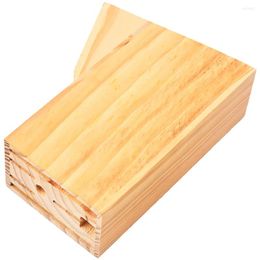 Base de support de ciseaux de bloc de bois de support de ménage de stockage de cuisine
