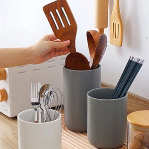 Almacenamiento de cocina Ins, contenedor de cubiertos de cerámica japonés, soporte de utensilios, cubiertos, cuchillos, cuchara, organizador, accesorios para cajas