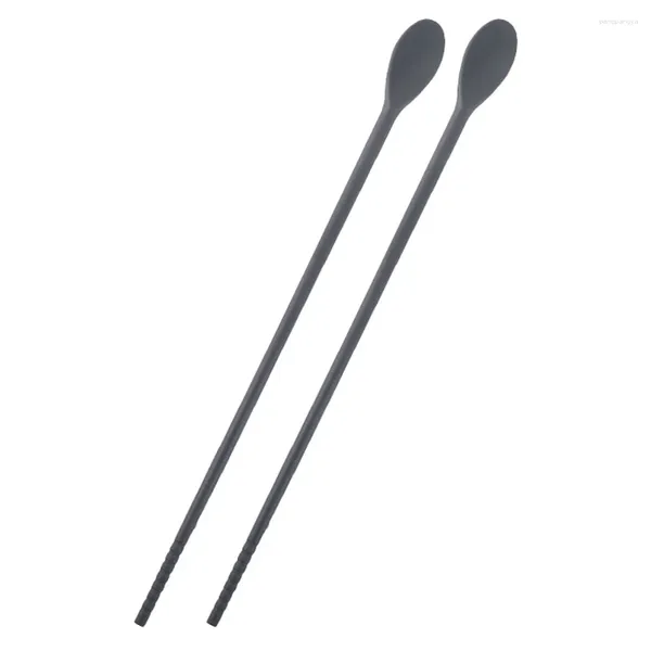 Almacenamiento de cocina palillos integrados cuchara cucharas multiusos varilla agitadora Gel de sílice bebida infantil