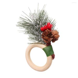 Keukenopslag Large groen blad servet buckle houder bruiloft kaarsen ring cedar houten bel stijl aanbod thanksgiving en dagelijks gebruik