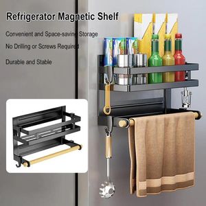 Cuisine Storage Magnétique étagère Spice Refrigérateur Organisateur de côté Sauveillance Maison de la maison