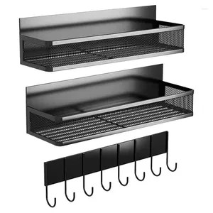 Cuisine Storage Magnétique Épice Rackage étagère pour aimant au réfrigérateur Fridge Haider Bottle Towels Ustensile