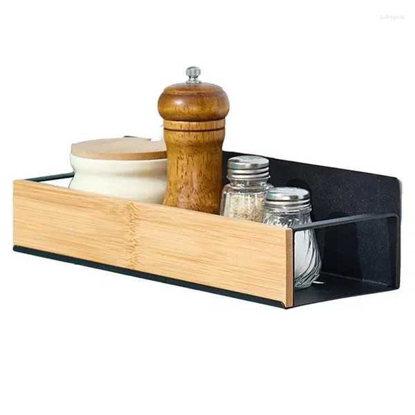 Guarder Rack Magnetic Spice Rack Magning Box sin puñetazos Organizador de condimentos multipropósito para el hogar para el hogar