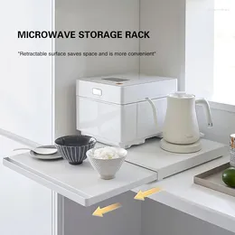 Cuisine Storage Micro-ondes Bas de support de support de support rétractable four