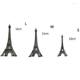 Keukenopslag mini Paris Eiffeltoren Model Bureau Figurine Statue Crafts Souvenir Legering