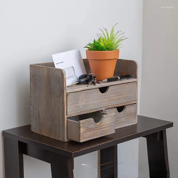 Rangement de cuisine de Style chinois moderne, bureau en bois, fournitures de bureau, tiroir Vintage, maison, chambre à coucher, étagère à cosmétiques