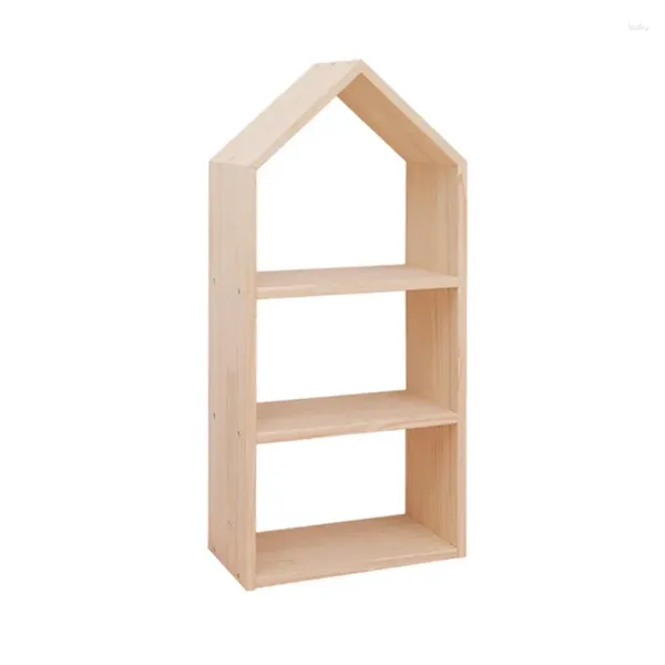 Cuisine Storage Montler Children's Room en bois massif en bois Small House Simple Floor Log Inshelfr Multi-couche Rack Rack