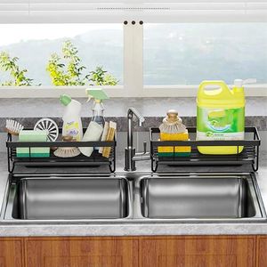 Stockage de cuisine Storage multi-usage multi-usine Sponge Drain Habet Organizer Organizer Rack Ustensiles Drainer Board Brush Savon