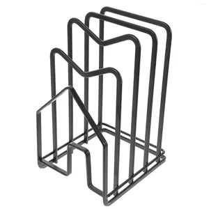 Support de couvercle de Pot multifonctionnel, rangement de cuisine, organisateur pour armoire, support de planche à découper, fer à découper