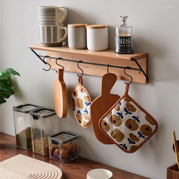 Estantes simples nórdicos para almacenamiento de cocina, decoración para sala de estar, portavasos, gancho en forma de H, organizador de especias multifuncional