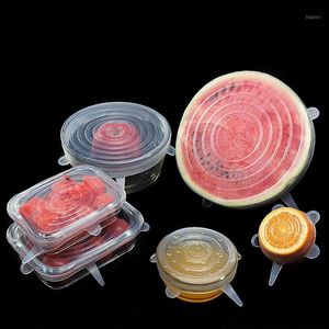 Organización de almacenamiento de cocina, 12 Uds., cubierta de silicona, tapas universales para utensilios de cocina, accesorios elásticos reutilizables