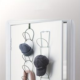 Organización de almacenamiento de cocina 5 unids Puerta Montado en la pared Sombrero Rack Multifuncional Material de hierro Gorra Béisbol Toalla Titular Organizador 230915