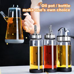Organizzazione per la conservazione della cucina Bottiglia di olio da 700 ml Distributore automatico di aceto per condimento Gadget in vetro 230627