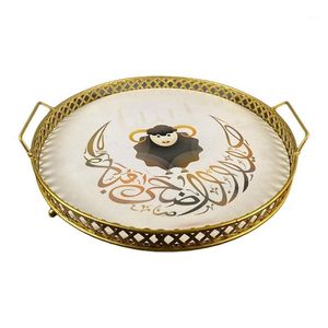 Keuken Opslagorganisatie K3NA Mubarak Eid Iron Dessert Plaat Lade Bakken Gebak Food Brood Brood Pan Muslim Ramadan Levert